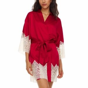 Flora Nikrooz | Genevive Lace Kimono Robe | NWT
